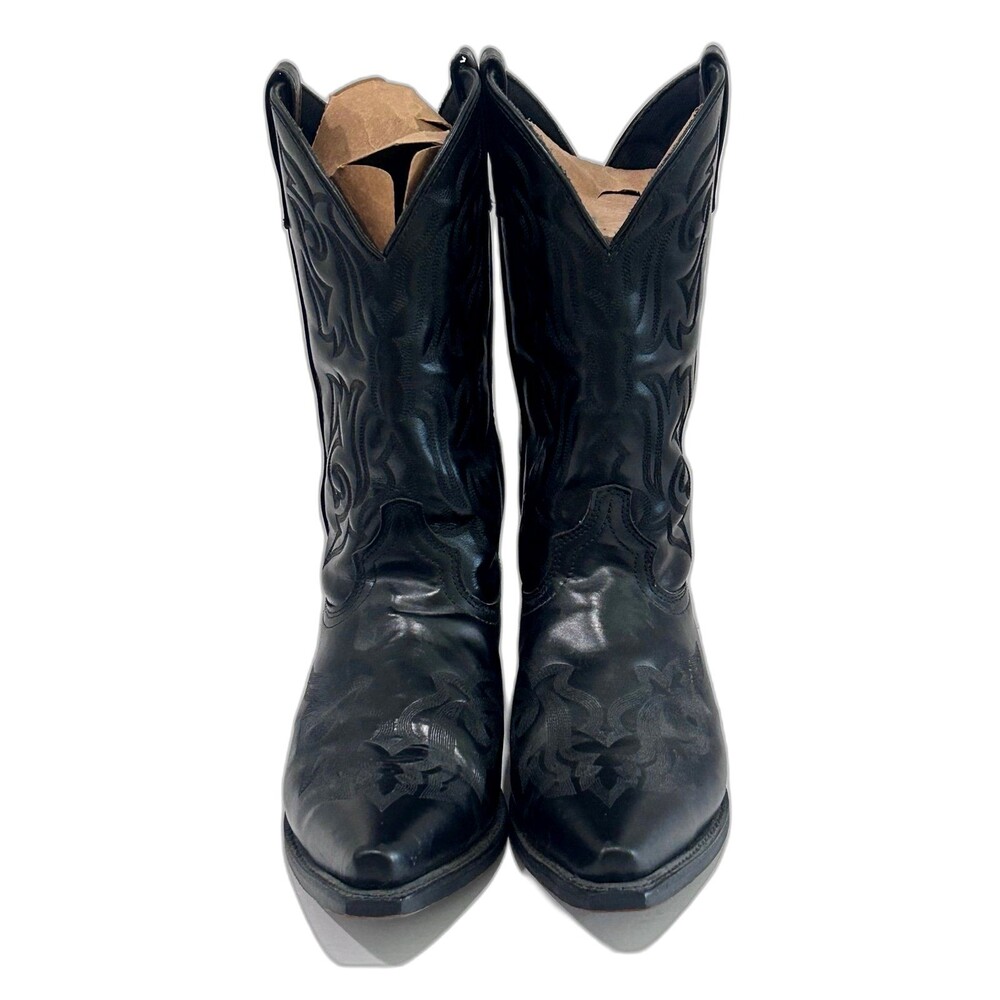 Laredo Hawk Western Cowboy Boots Men’s Size 10D Snip Toe. Color Black.